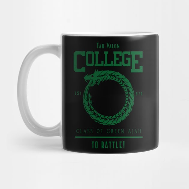 Tar Valon College Green Ajah Symbol Wheel of Time Parody by TSHIRT PLACE